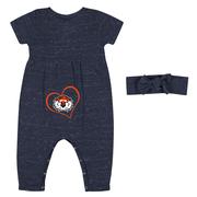 Auburn Colosseum Infant Fleet Romper and Headband